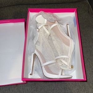 Shoedazzle fishnet heels